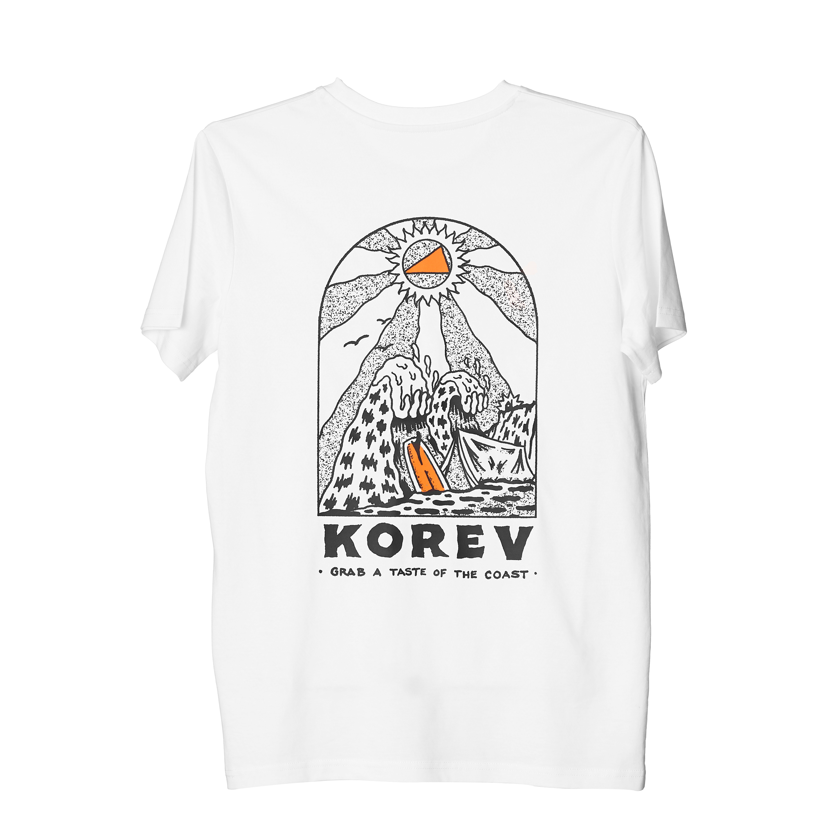 'Beach Break' korev t-shirt in white - Image 4
