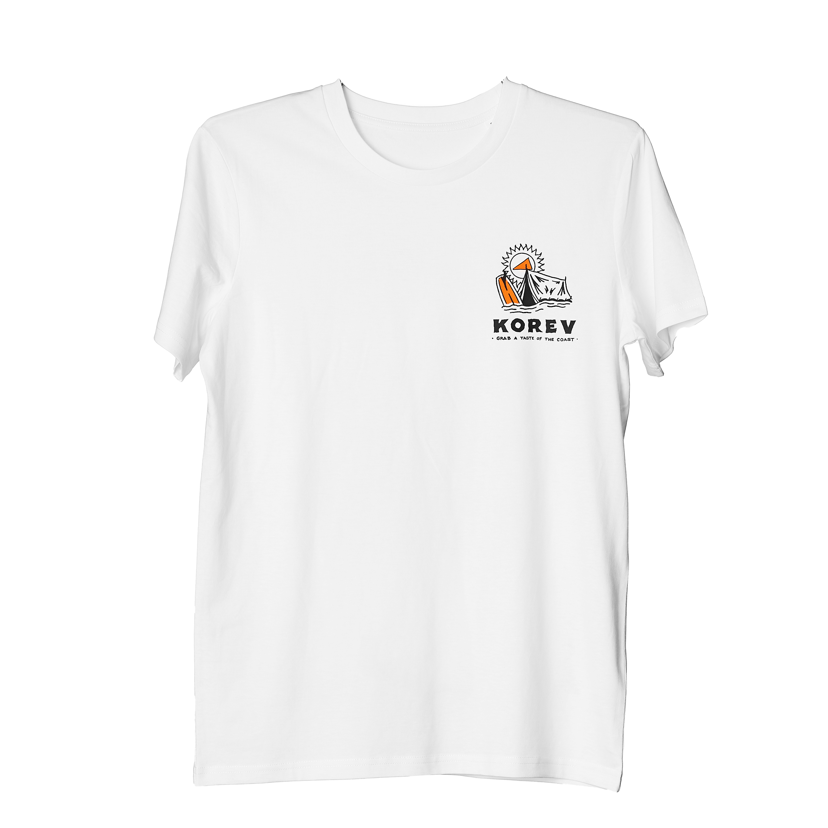 'Beach Break' korev t-shirt in white - Image 3