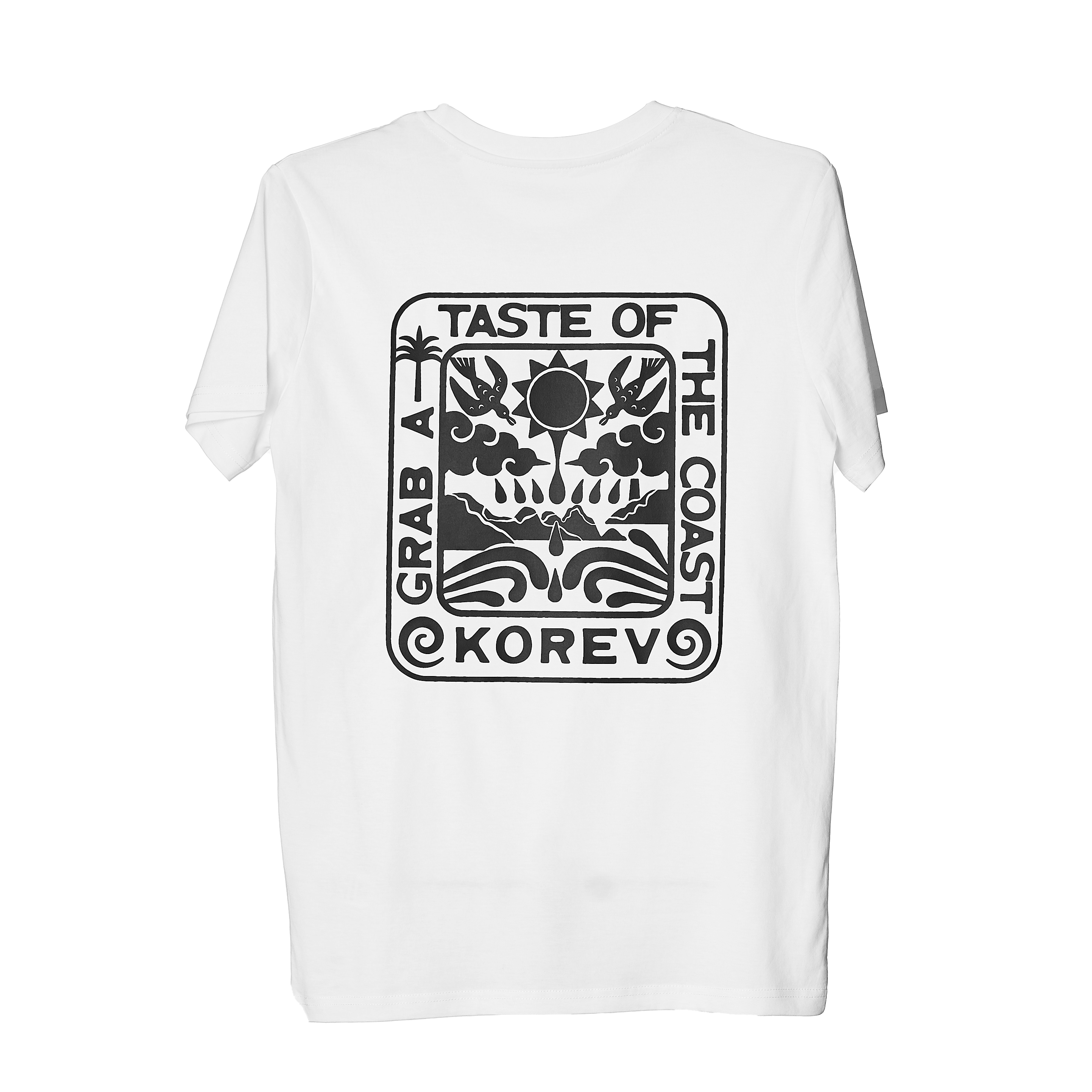'Open Horizons' korev t-shirt in white - Image 4